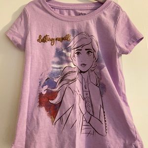 6X Frozen Ana Destiny Awaits purple short sleeve